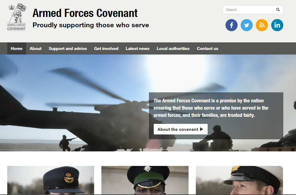 Armed Forces Covenant Homepage