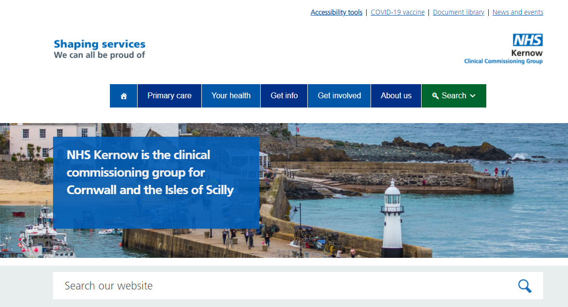 Kernow Clinical Commissioning Group Homepage