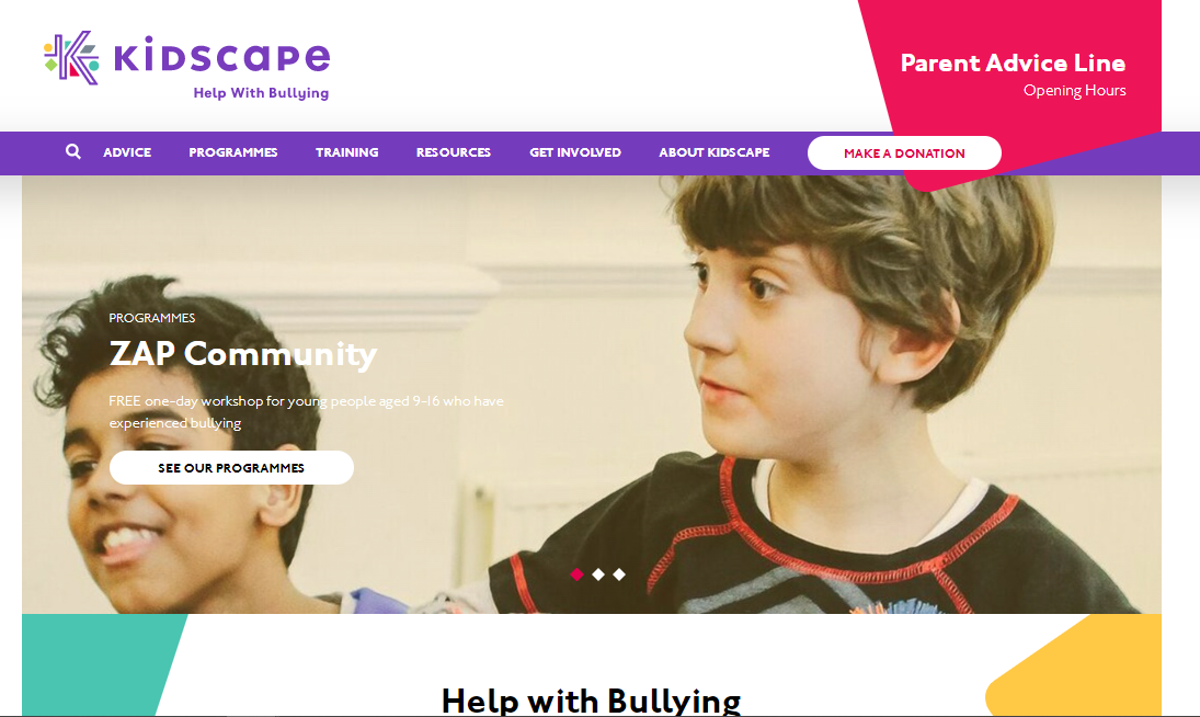 Kidscape Homepage