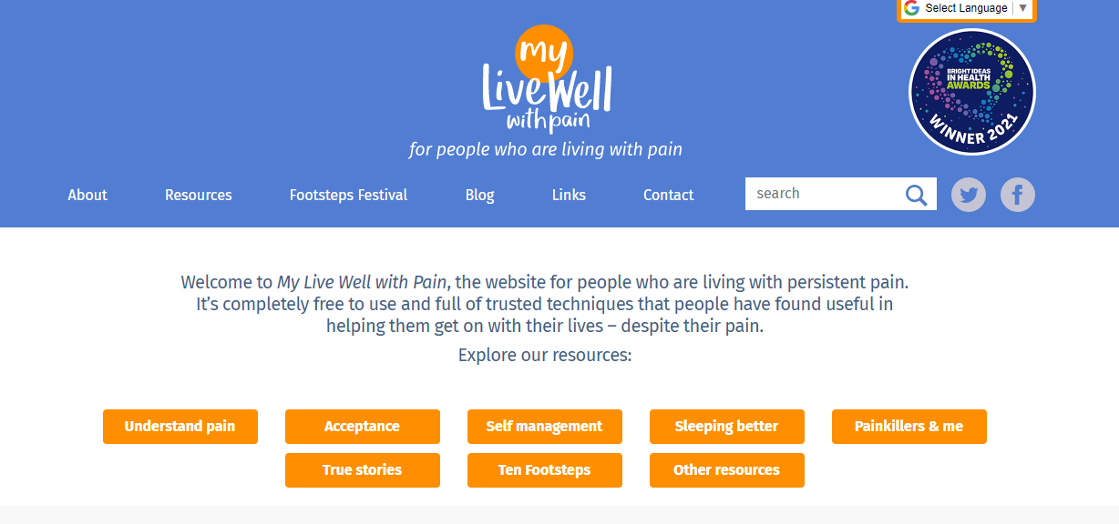 Livewell Homepage