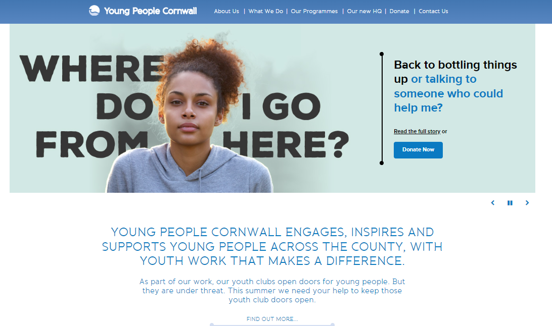 YoungPeopleCornwall Homepage